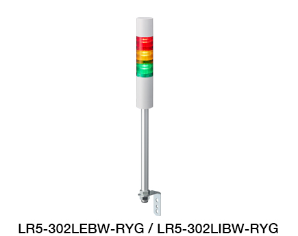 Φ50 LED Signal Tower (Ethernet / EtherNet/IP Control Compatible) LR5-LAN Series