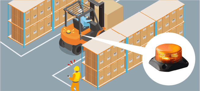 Safety measures in logistics warehouses