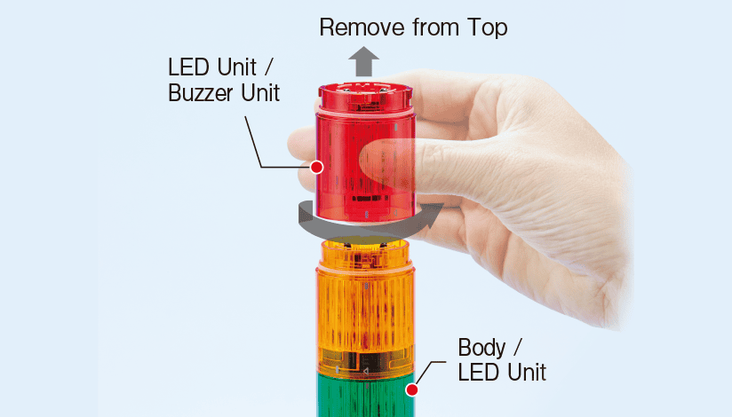 LR Series Signal Tower features